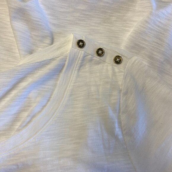 Talbots White Tee Nautical Style Size 1X - Picture 2 of 7